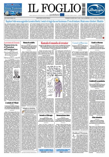 Prima-pagina-il foglio-messina-edizione-di-oggi-25-08-2024